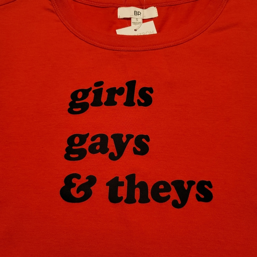 BP. Pride Graphic Shrunken Tee Shirt - Picture 6 of 8